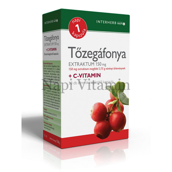 Interherb Napi 1 Tőzegáfonya Extraktum 150mg 30x